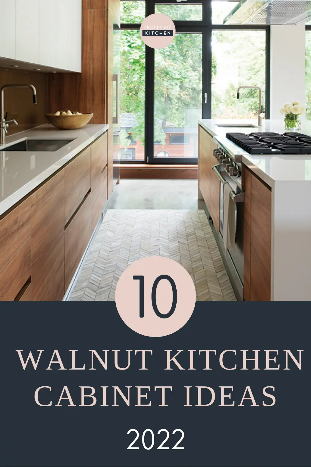 Walnut Kitchen Cabinet