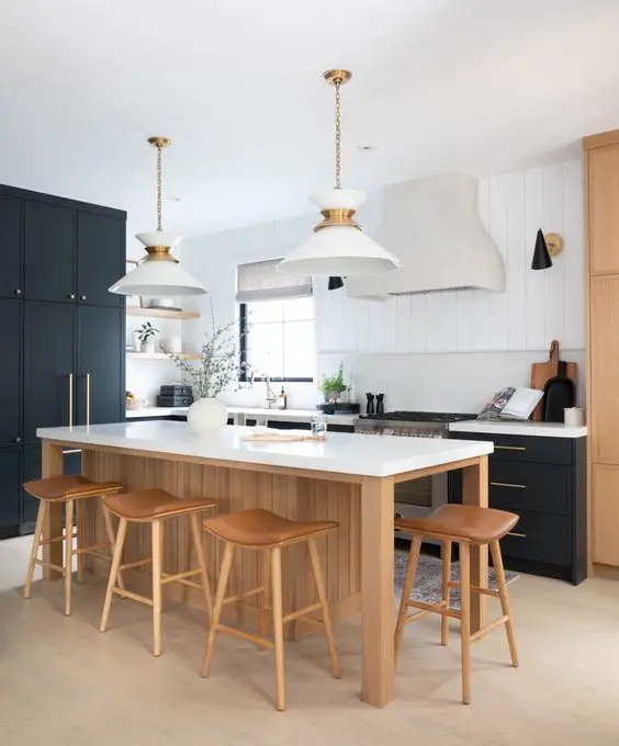 l shaped modern kitchen with island