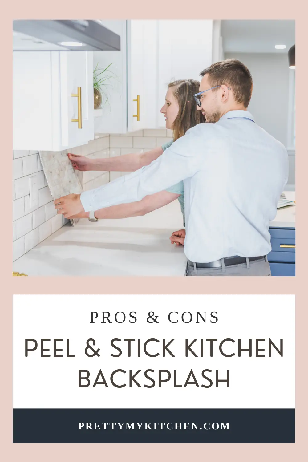 Peel and stick tile backsplash