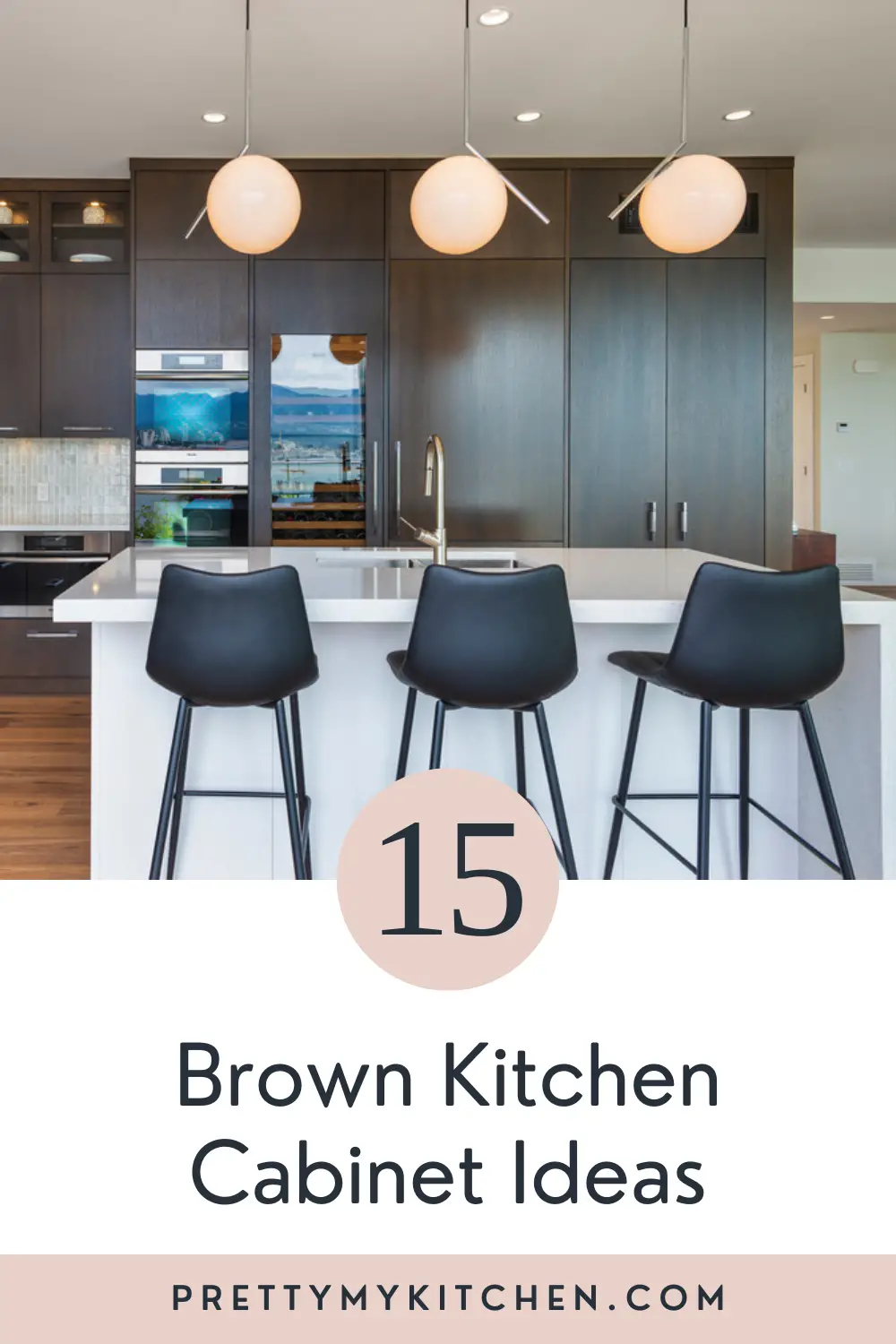 Brown cabinet kitchens
