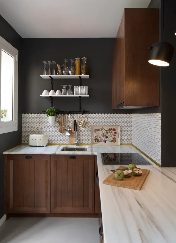 Black and Brown kitchen