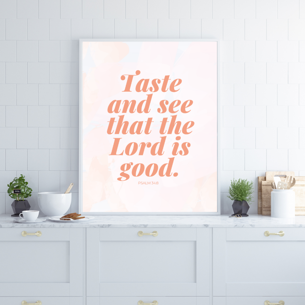 Bible Verse Kitchen Art