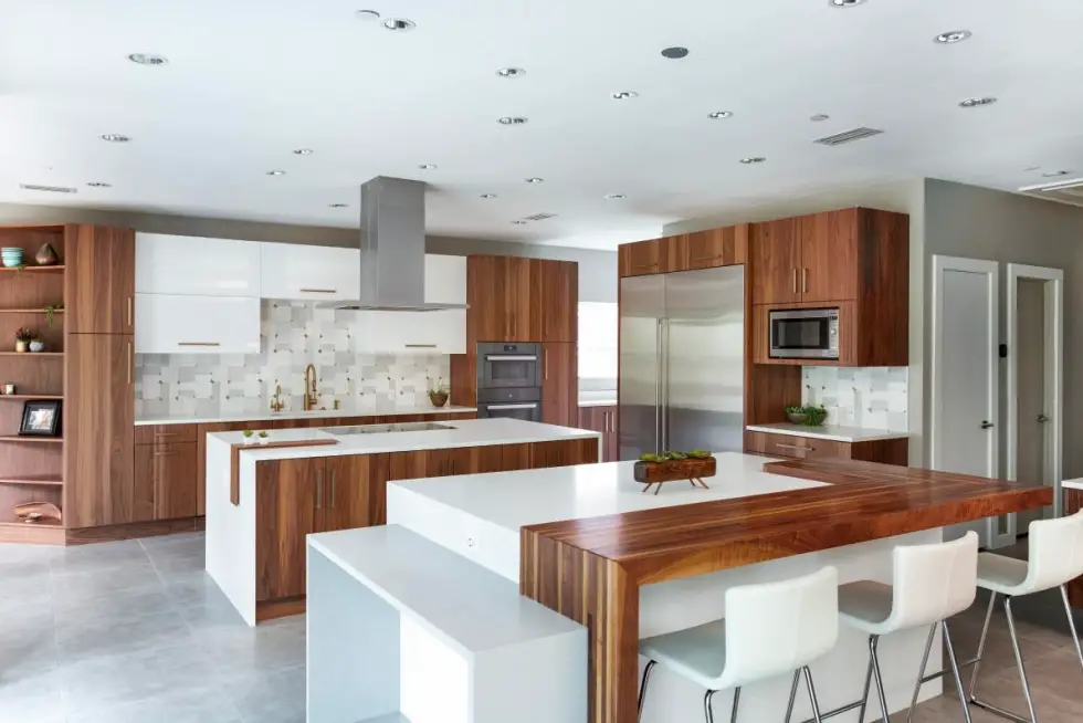 10 Stylish Walnut Kitchen Cabinet Ideas - Pretty My Kitchen